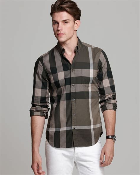 burberry mens shirt sizes|discount burberry shirts men.